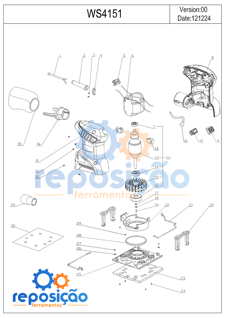 Vista Explodida Ws4151 Wesco - Reposição Online