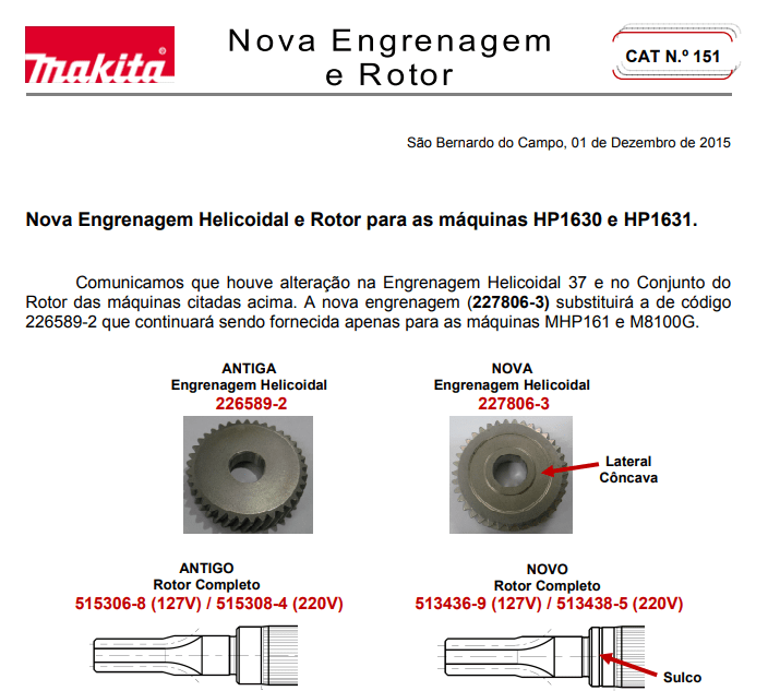 Induzido Rotor Completo V Makita Hp Reposi O Online