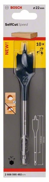 Broca Chata Self Cut 22 X 152 Mm Bosch - 2608595492