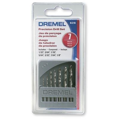 Jogo De Brocas De Aço Rapido C/ 7 Peças Para Micro Retifica 628 Dremel - 26150628Aa