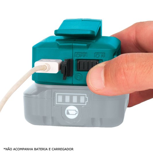 Adaptador Para Usb Com Bateria Li-Ion - Adp06 - Makita