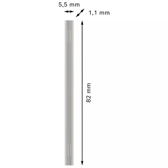 10 Facas De Plaina 82X5,5X1,1Mm Bosch - 2608635904