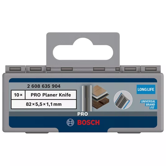 10 Facas De Plaina 82X5,5X1,1Mm Bosch - 2608635904