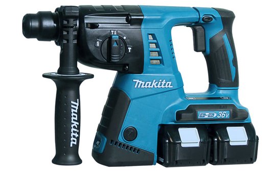 Kit Martelete Dhr263 + Parafusadeira Ddf48018V C/ Carregador E 2 Baterias - Dlx2096Pmjx-220V - Makita