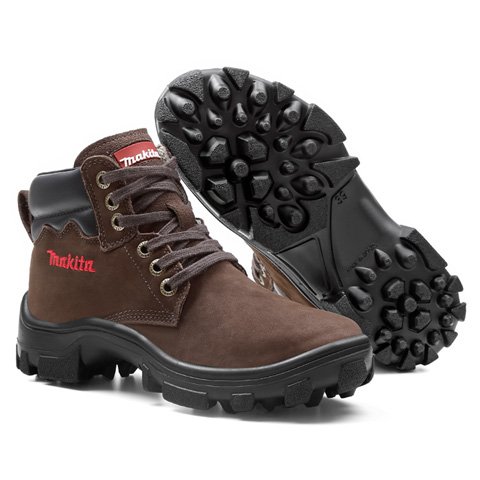 Bota Marrom Nobuck Botina 40 Makita - Bm-Mr40