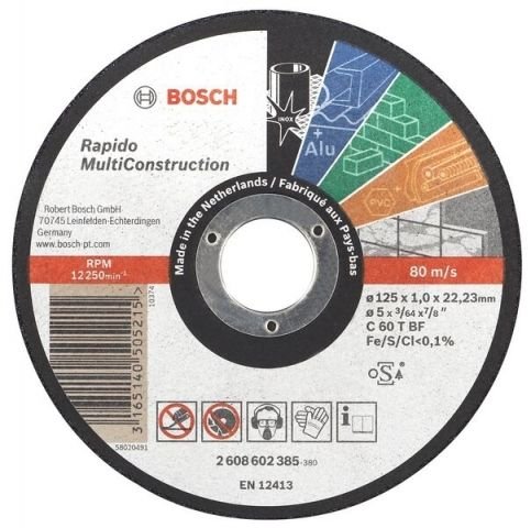 Disco De Corte Rapido Bosch Multiconstruction 5" - 2608602385