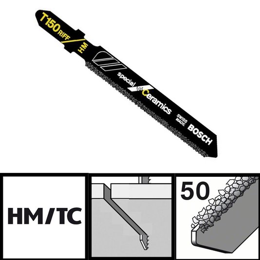 Serra Tico Tico T150 Riff P/ Vidro/Ceram/Fib Vidro Pr Un - 2608633105 - Bosch