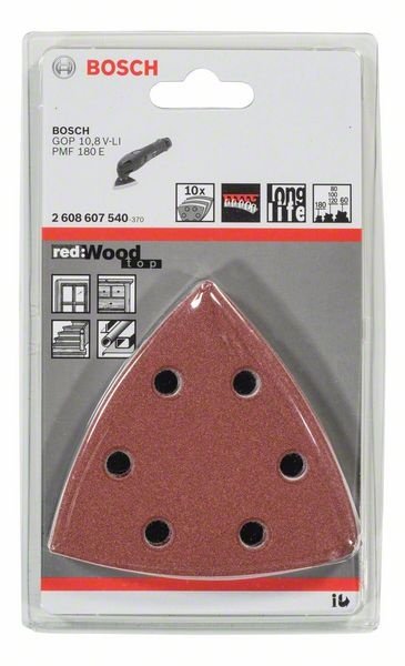 Folhas De Lixa Delta 10 Un. Para Gop 10,8 Li Bosch - 2608607540