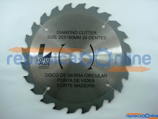 Disco Serra Videa Madeira 180Mm 24D - 8658 - Lotus