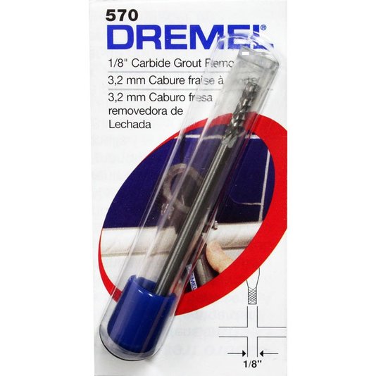 Broca Pra Remoção De Rejuntes 3,2Mm 1/8 Dremel- 570 - 2615057000