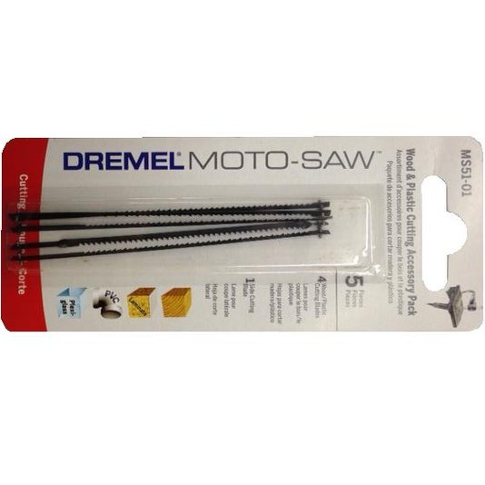 Lamina De Corte P/ Plastico E Madeira Com 5 Un Para Moto-Saw Dremel - 2615Ms51Aa