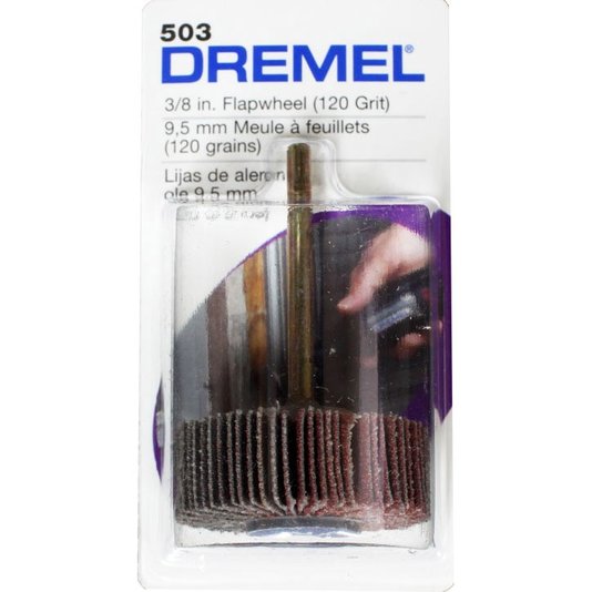 Disco Flap 9,5Mm Multiuso De Grão 120 Médio Dremel - 503 - 2615000503