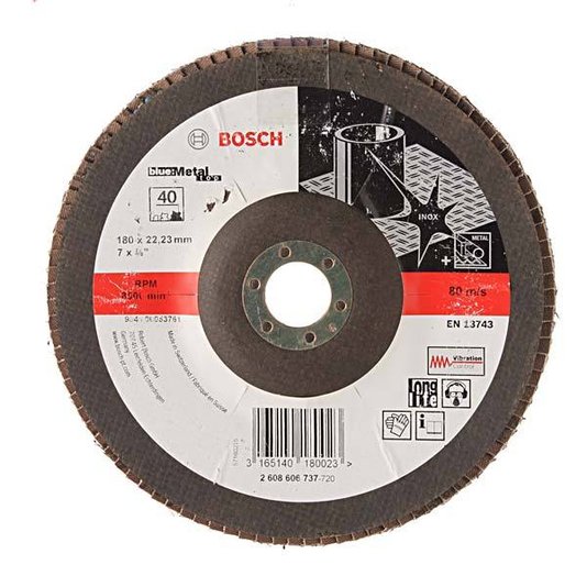 Disco Flap Curvo 7 Grão 40 - 2608606737 - Bosch