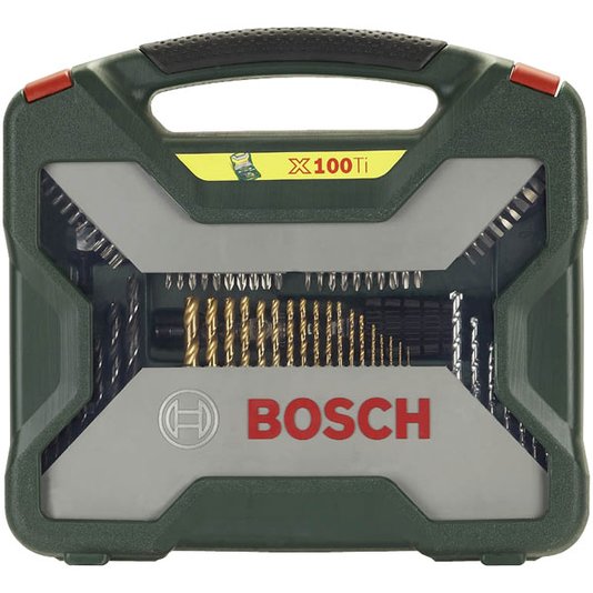 Jogo De Brocas De Titanio Bosch C/ 100 Peças - 2607019330