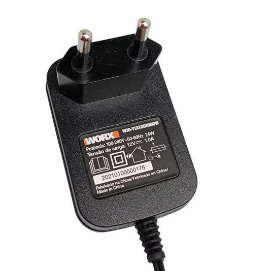 60054018 Worx - Carregador De Bateria 12V Para Furadeira/Parafusadeira Wx104.1