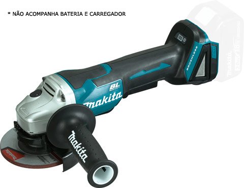 Esmerilhadeira Angular A Bateria 18 V Li-Ion 115 Mm Dga455Z Makita