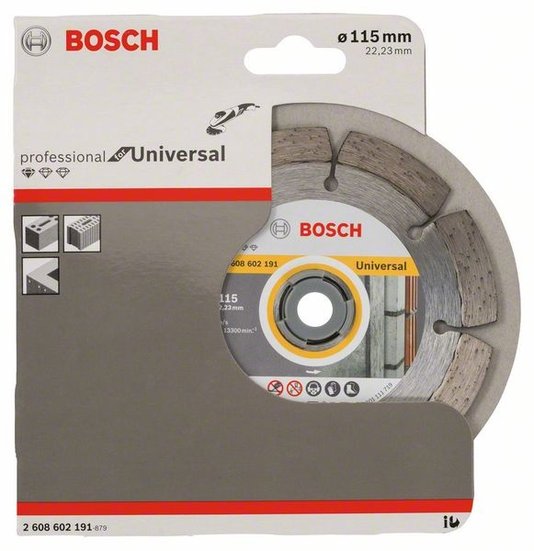 Disco De Corte Pro Diamantado Universal 115X22,23Mm Bosch - 2608602191