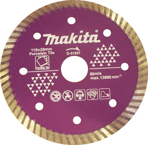 Disco Diamantado Para Acabamento 110Mm X 20Mm Makita - D-51057