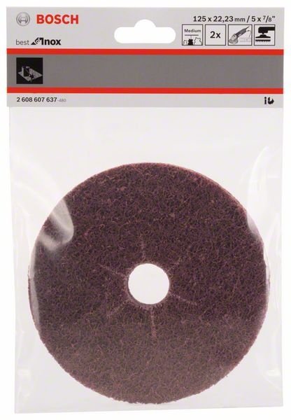 Disco Manta Abrasiva Best Inox 125 2 Un. Bosch - 2608607637 - Bosch