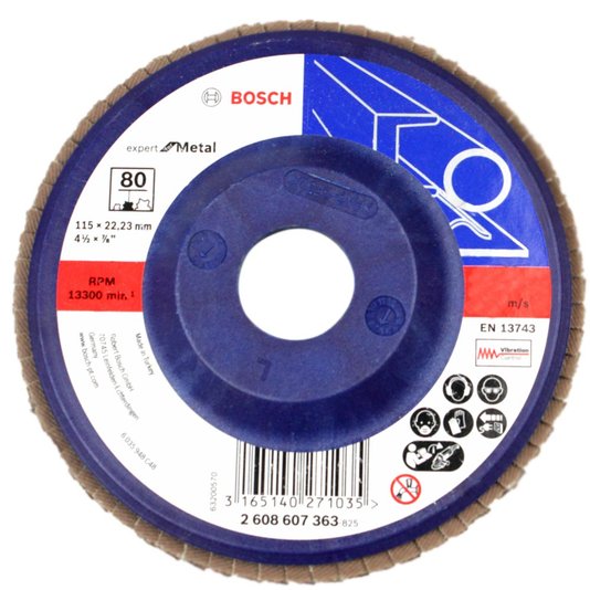 DISCO FLAP BLUE METAL BASE PLASTICA GR80 BOSCH - 2608607363
