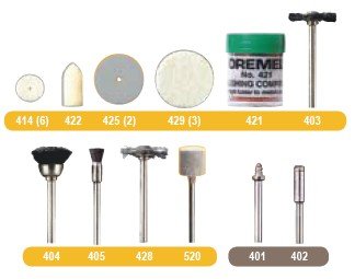 Jogo De Limpeza P/Polimento - 26150684Aa - Dremel
