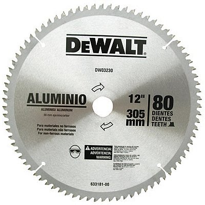 Disco De Serra Circular Videa 18" 80 Dentes P/ Aluminio Dewalt - Dw03230