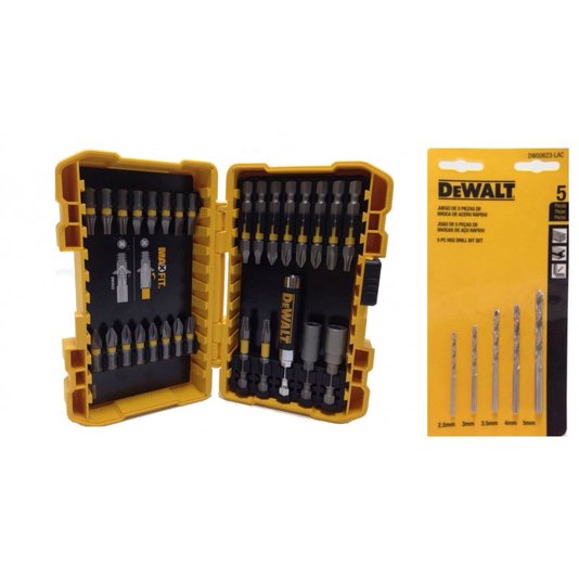 Combo Paraf/Furad.12V 127V+Kit28Bits+5Br - Dcd700Ac2-Br - Dewalt