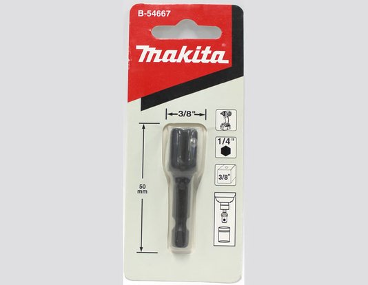 Adaptador De Soquete Sext.1/4 - Quad.3/8 - B-54667 - Makita