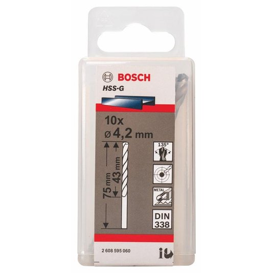 Broca Bosch Hss-G 4,2X43X75Mm - 2608595060