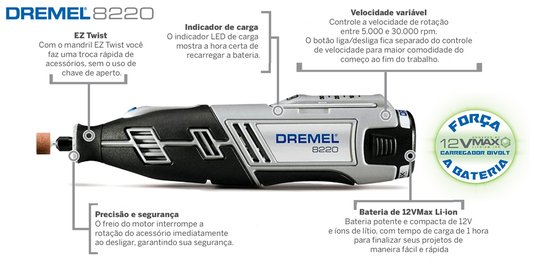 Dremel Microrretifica 8220 N/30 12V - F0138220Ad