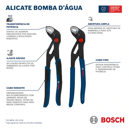 Alicate Bomba D Agua 250 Mm Cabos 1600A03Dn4