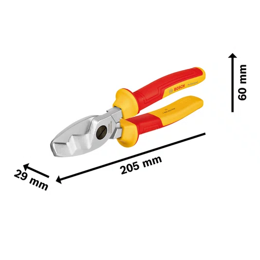 Alicate De Corte Lateral Vde Cable Shear Bosch - 1600A02Nf4