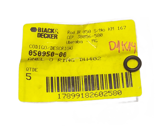 Anel Oring 1.78Mm X5.3Mm Borracha - 050050-00 - Dewalt