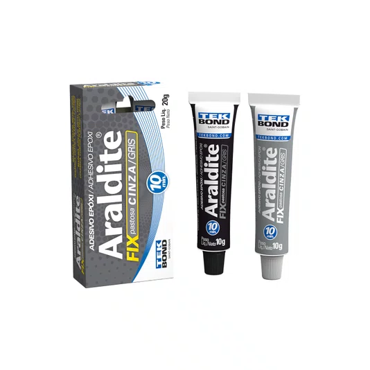 Araldite Pastoso Cinza 10 Min. 20G Tek Bond - 1655296401