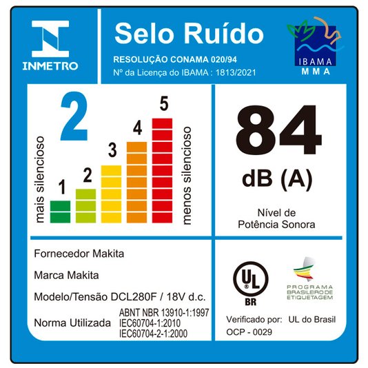 Aspirador De Po A Bateria 18V - Dcl280Fz - Makita