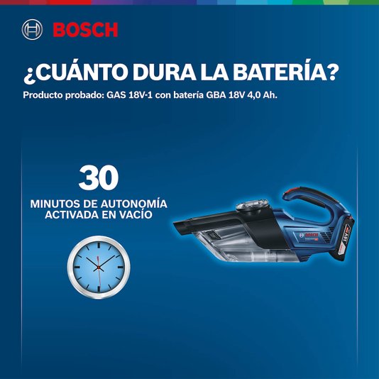 Aspirador De Pó À Bateria Bosch Gas 18V-1, 18V Sb 06019C62E0 - Bosch