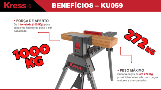 Cavalete Bancada De Trabalho Portátil Multiuso Ku059 Kress