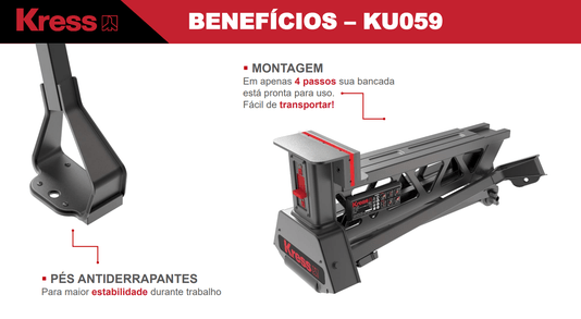 Cavalete Bancada De Trabalho Portátil Multiuso Ku059 Kress