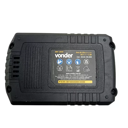 Bateria 18V 5.0Ah Ibv 1850 Vonder - 6004185000