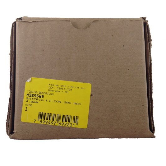 Bateria 4Ah 20V Max* Li-Ion Xr Dewalt - Dcb204-B3
