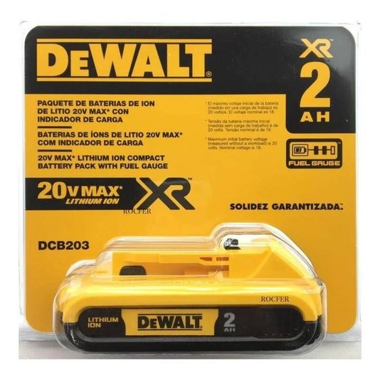 Bateria 2Ah 20V Max* Li-Ion Xr Dewalt - Dcb203-B3