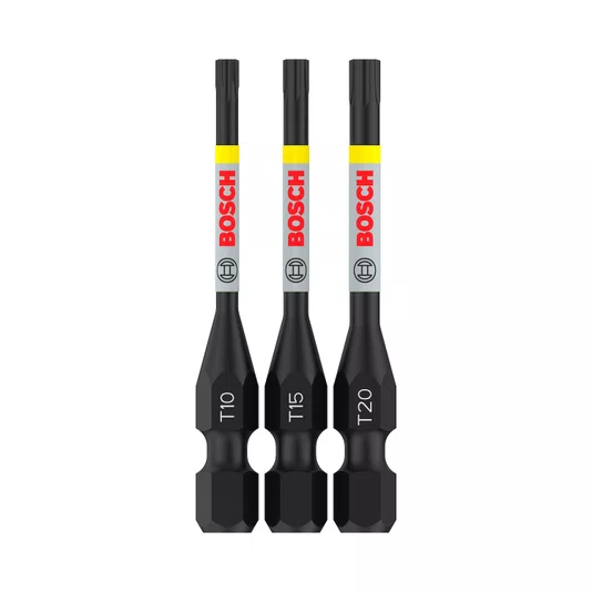 Bits Bosch Pro Torx Impactt10 T15 T20 55Mm 3 Und 2608521U54