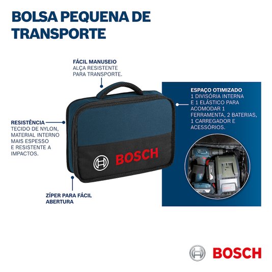 Bolsa Pequena Transporte De Ferramentas Bosch 1600A003Bg