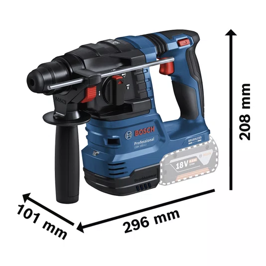 Bosch Gbh 185-Li Martelete Perfurador Sds Plus 18V - 06119240E0