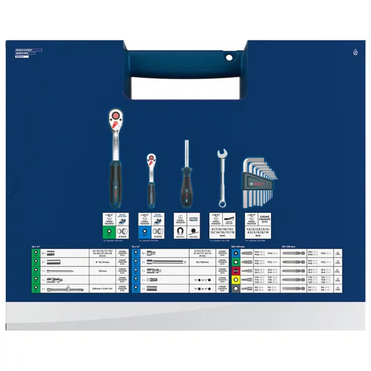 Bosch Jogo De Ferramentas Manuais Com 134 Peças - 1600A03Al1