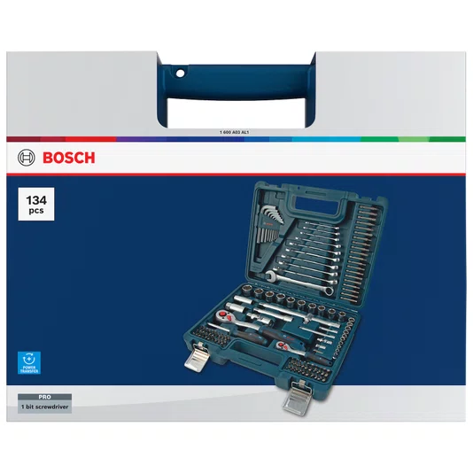 Bosch Jogo De Ferramentas Manuais Com 134 Peças - 1600A03Al1