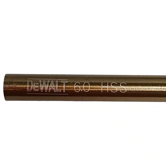 Broca Hss 6Mm Para Metais Gold Ferrous Dewalt - Dwa30600G