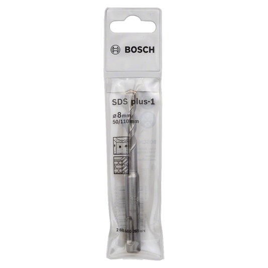 Broca Bosch Sds Plus-1 Para Concreto Ø 8 X 50 X 110 Mm - 2608680269