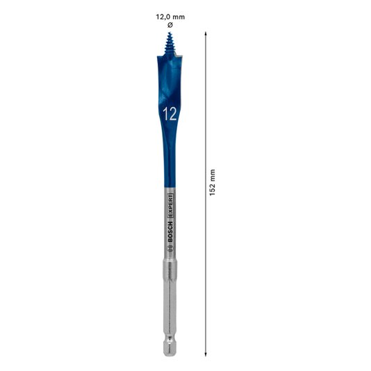 Broca Chata Self Cut Speed 12Mm 1/4" Bosch - 2608900312