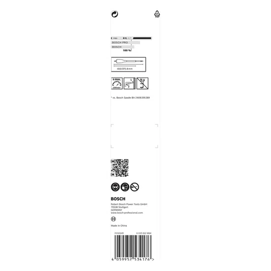 Broca Chata Self Cut Speed 16X400Mm Com Haste 1/4"  Bosch - 2608900343